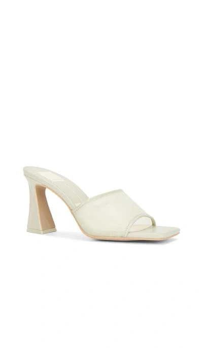 Dolce Vita Narda Mesh Square-toe Sculpted Heel Mules