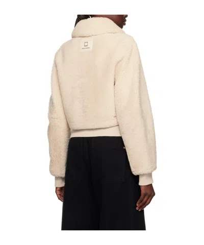 Wooyoungmi Beige Layered Shearling Jacket