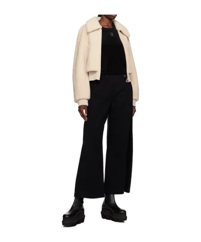 Wooyoungmi Beige Layered Shearling Jacket