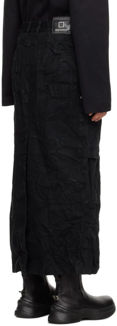 Wooyoungmi Pleated Denim Skirt