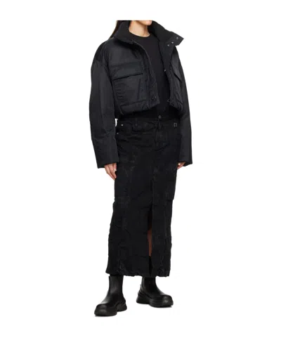 Wooyoungmi Pleated Denim Skirt