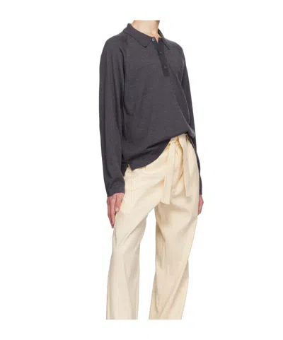 OFFICINE GENERALE LONG SLEEVE POLO SHIRT 