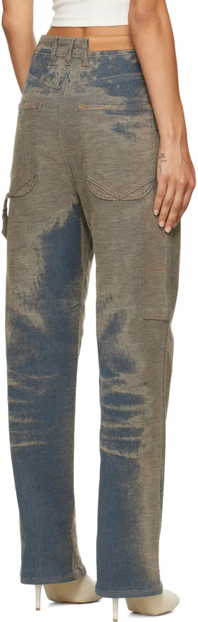Darkpark Blue Lisa Jacquard Loose Fit Carpenter Jeans