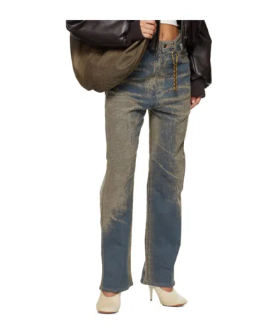 Darkpark Blue Lisa Jacquard Loose Fit Carpenter Jeans