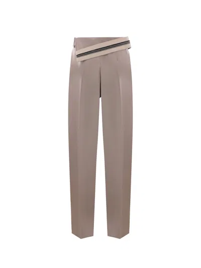 Fendi Ash Mohair Wool Trousers