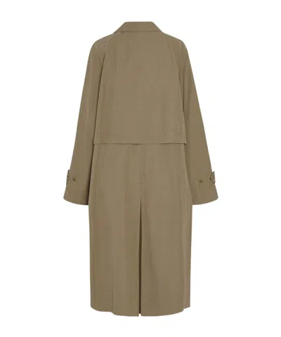 The Row Rocco Cotton And Cashmere Coat In Green