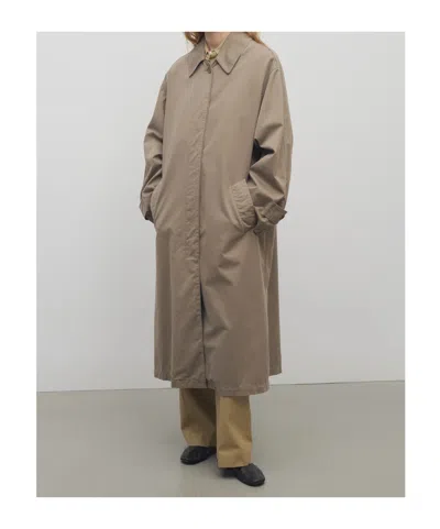 The Row Rocco Cotton And Cashmere Coat In Green