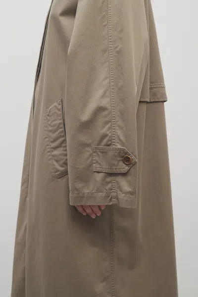 The Row Rocco Cotton And Cashmere Coat In Green