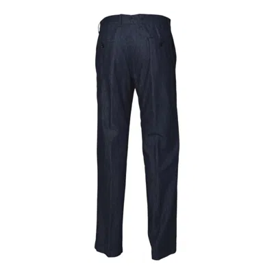 Aspesi Blue Cotton Denim Straight Trousers