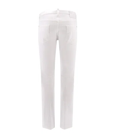 Dsquared2 Stretch Cotton Trouser With White Bull Tag