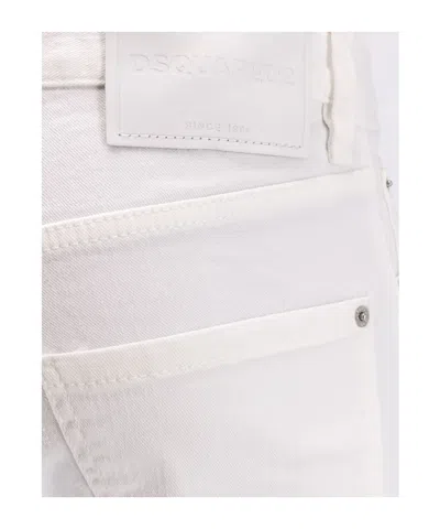 Dsquared2 Stretch Cotton Trouser With White Bull Tag