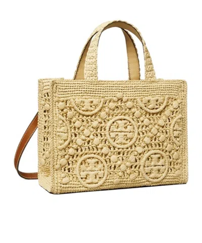 Tory Burch T Monogram Raffia Top-handle Tote