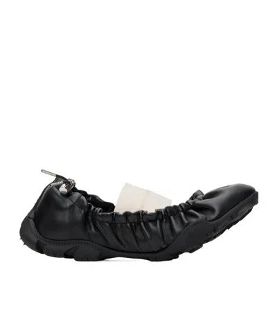 Rombaut Black Rei Beyond Leather Ballerina Flats In Black