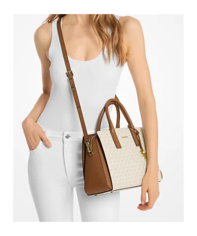 Michael Michael Kors Laila Medium Signature Logo Satchel