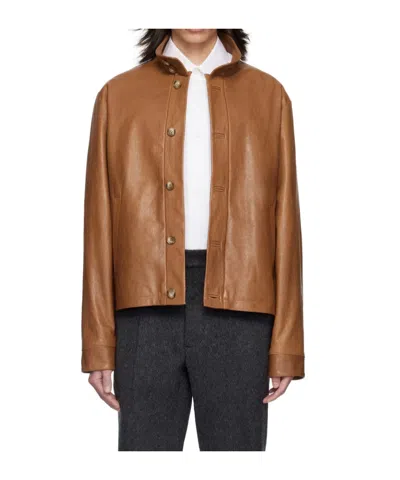 16arlington Haeto Single-breasted Leather Jacket