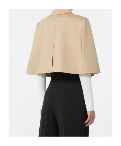Max Mara Padre Cropped Water-repellent Cotton Cloak