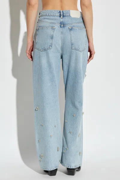Allsaints Jeans With Belt Loops In Blue