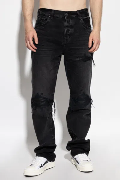 Amiri Mx1 Distressed Straight-leg Jeans