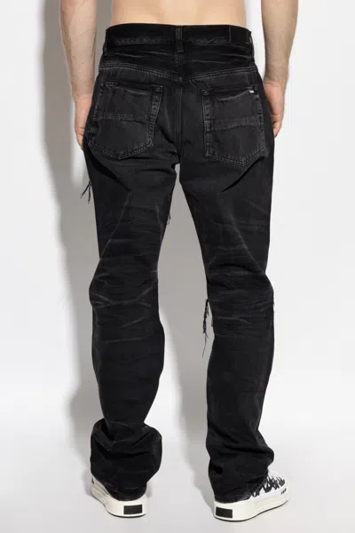 Amiri Mx1 Distressed Straight-leg Jeans