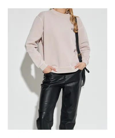 Allsaints Soleil Etta Cotton Graphic Sweatshirt In Neutral