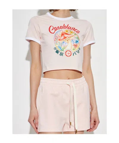 Casablanca "mushroom Emblem" T-shirt