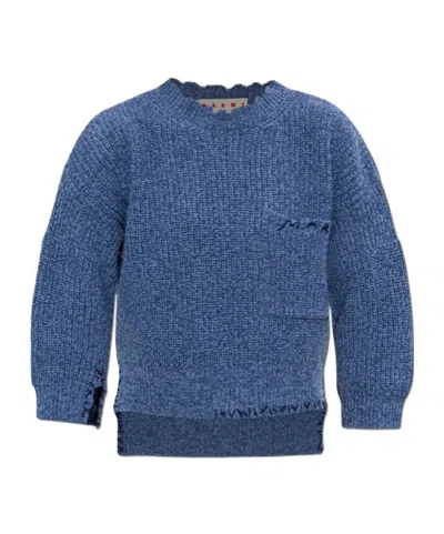 Marni Logo Embroidered Knitted Jumper