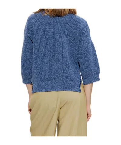 Marni Logo Embroidered Knitted Jumper