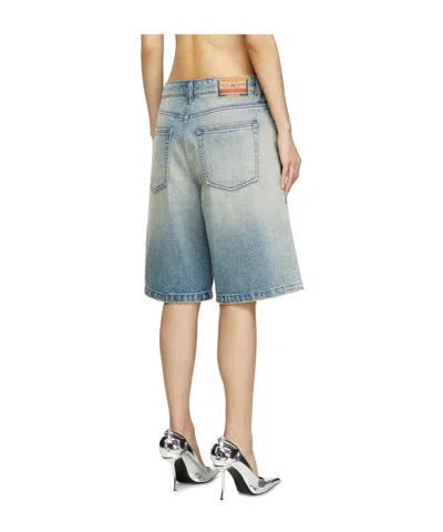 Diesel De-sire Light-wash Denim Shorts