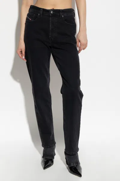 Diesel Jeans With Belt Loops In Black