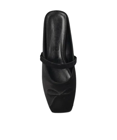 Marni Little Bow Nappa Leather Flat Mules
