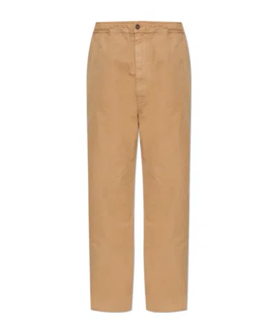 Mm6 Maison Margiela Beige Cotton Canvas Trousers