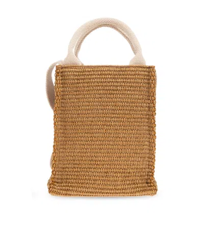 Marni Logo Embroidered Shoulder Bag