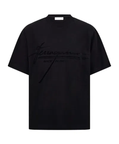 Ferragamo Crew Neck Graphic Print Short Sleeves T-shirt