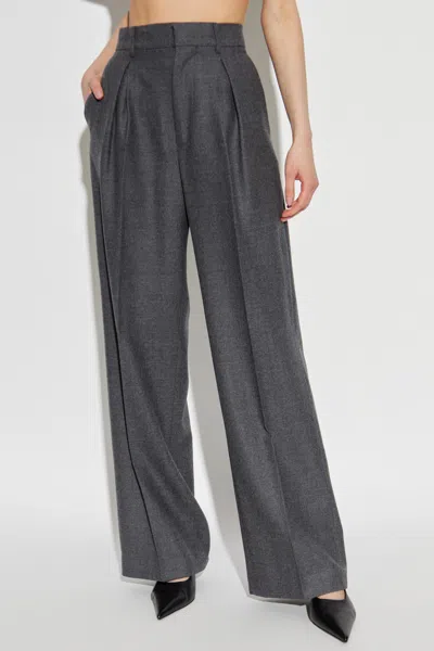 Mm6 Maison Margiela Mm6 By Maison Margiela Wide-leg Tailored Pants In Soft Virgin Wool In Black
