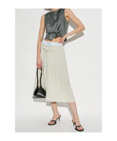 Mm6 Maison Margiela Mm6 By Maison Margiela Satin-finish Grey Gilet With Structured Belt