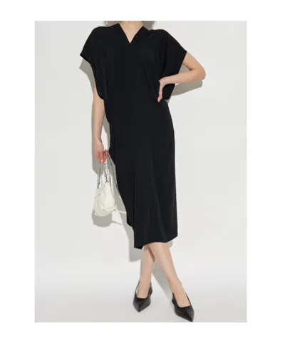 Mm6 Maison Margiela Draped Short-sleeve Dress
