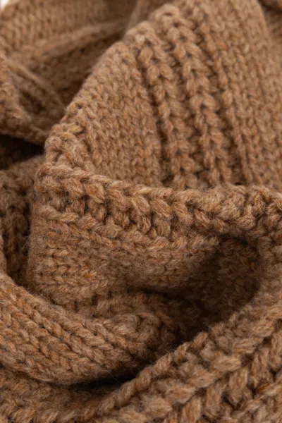 Marni Logo Embroidered Knitted Scarf