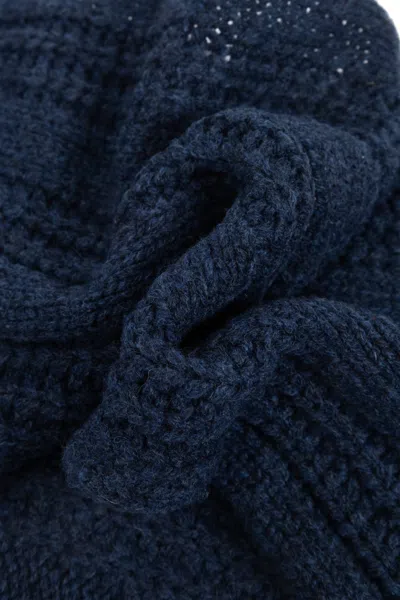 Marni Logo Embroidered Knitted Scarf