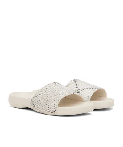 Burberry Beige Check Dive Pool Slides
