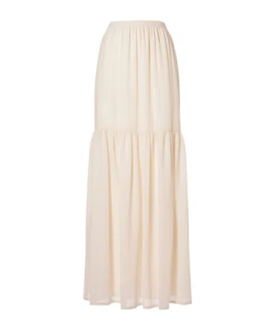 Max Mara Woman Maxi Skirt Cream Size 10 Virgin Wool