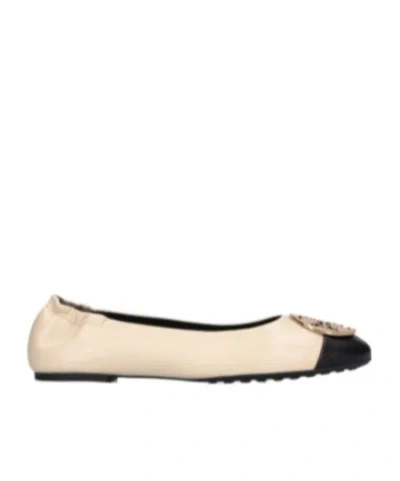 Tory Burch Cap-toe Ballerina Shoes In Neutrals