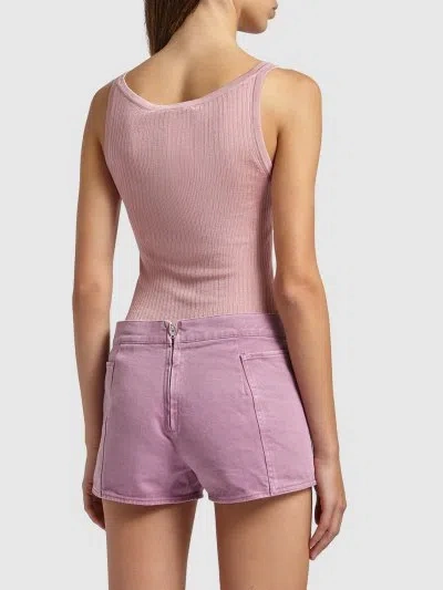 Max Mara Alibi Midrise Cotton Drill Shorts