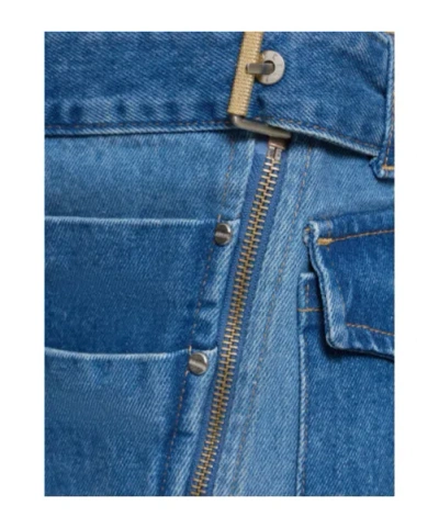 Dion Lee Belt-loop Skirt In Blue