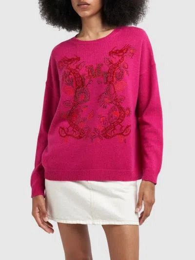 Max Mara Nias Embroidered Knitted Sweater