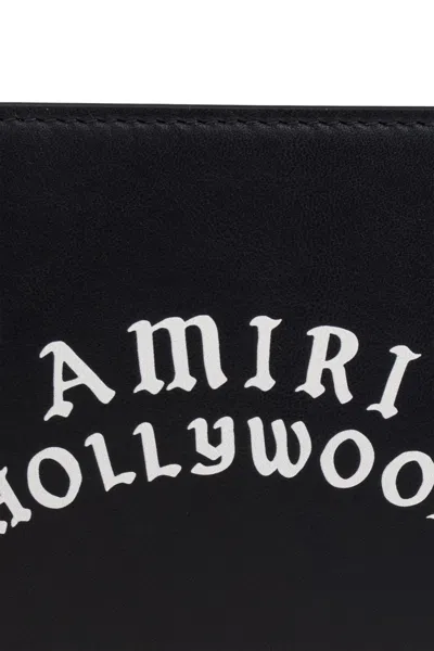 Amiri Bi-fold Wallwt With Logo Lettering On The Front In Leather Man