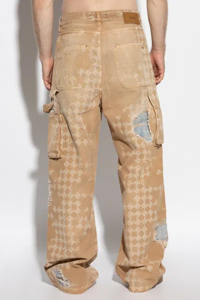 Amiri Tan Repair Jeans