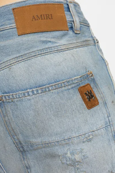 Amiri Straight Carpenter Style Trousers With Distressed Detailing