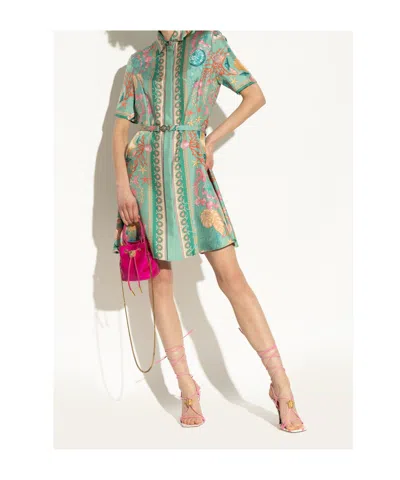 Versace Square Toe High Heel Sandals