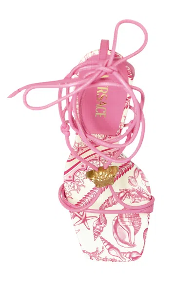 Versace Square Toe High Heel Sandals