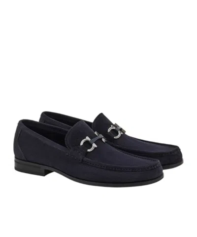 Ferragamo Grandioso Loafers In Blue